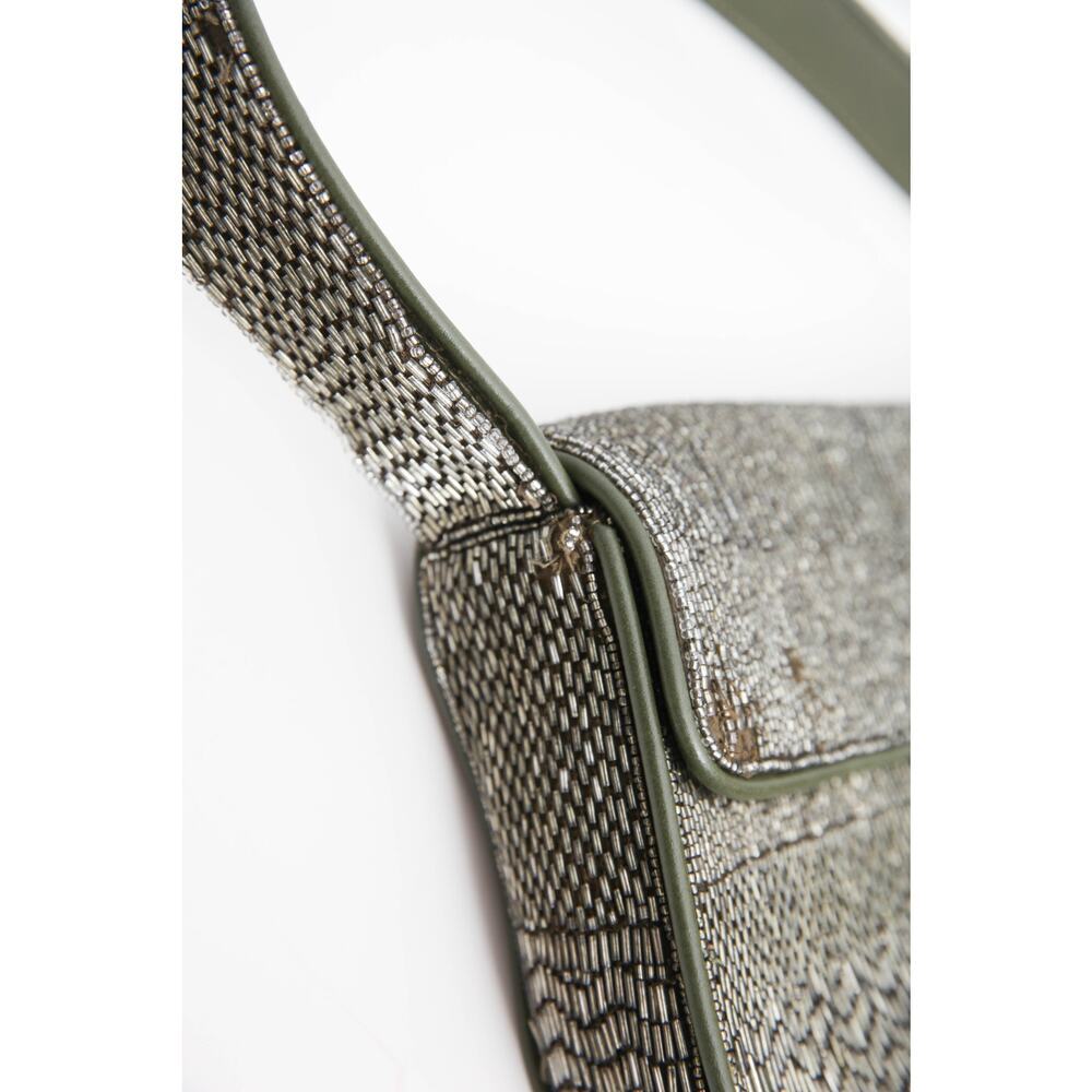 Staud Tommy Beaded Bag in Avocado - Picture 13 of 15